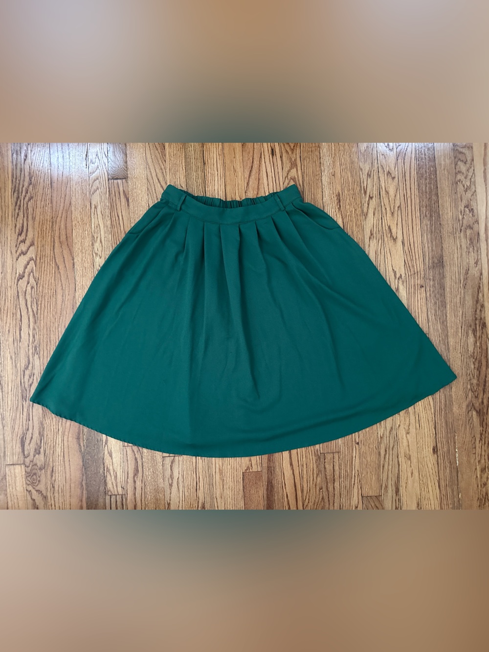 Modcloth Emerald Green Circle Skirt
